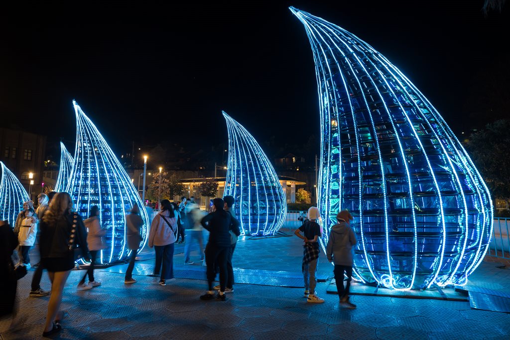 勇電打造2025悉尼燈光節明星展品：能“感應天氣”的燈光裝置有何玄機？